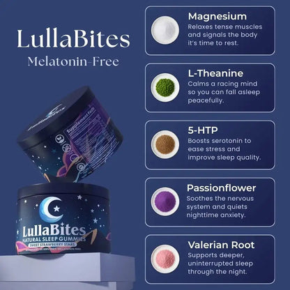 Melatonin-Free Sleep Gummies - Sleep Faster In Under 30 Minutes & Wake Up Refreshed Every Morning ✨😴