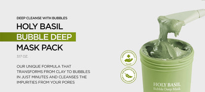 Holy Basil Bubble Deep Facial Mask